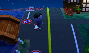 喫茶店付近の道路