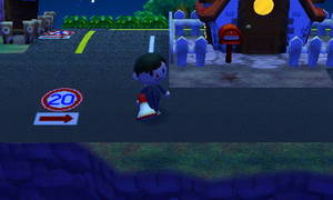 サブプレイヤーあゆみの家付近の道路