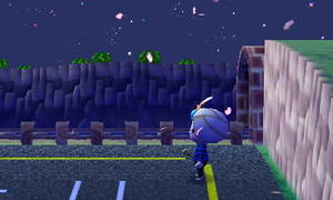 列車通過まで待機