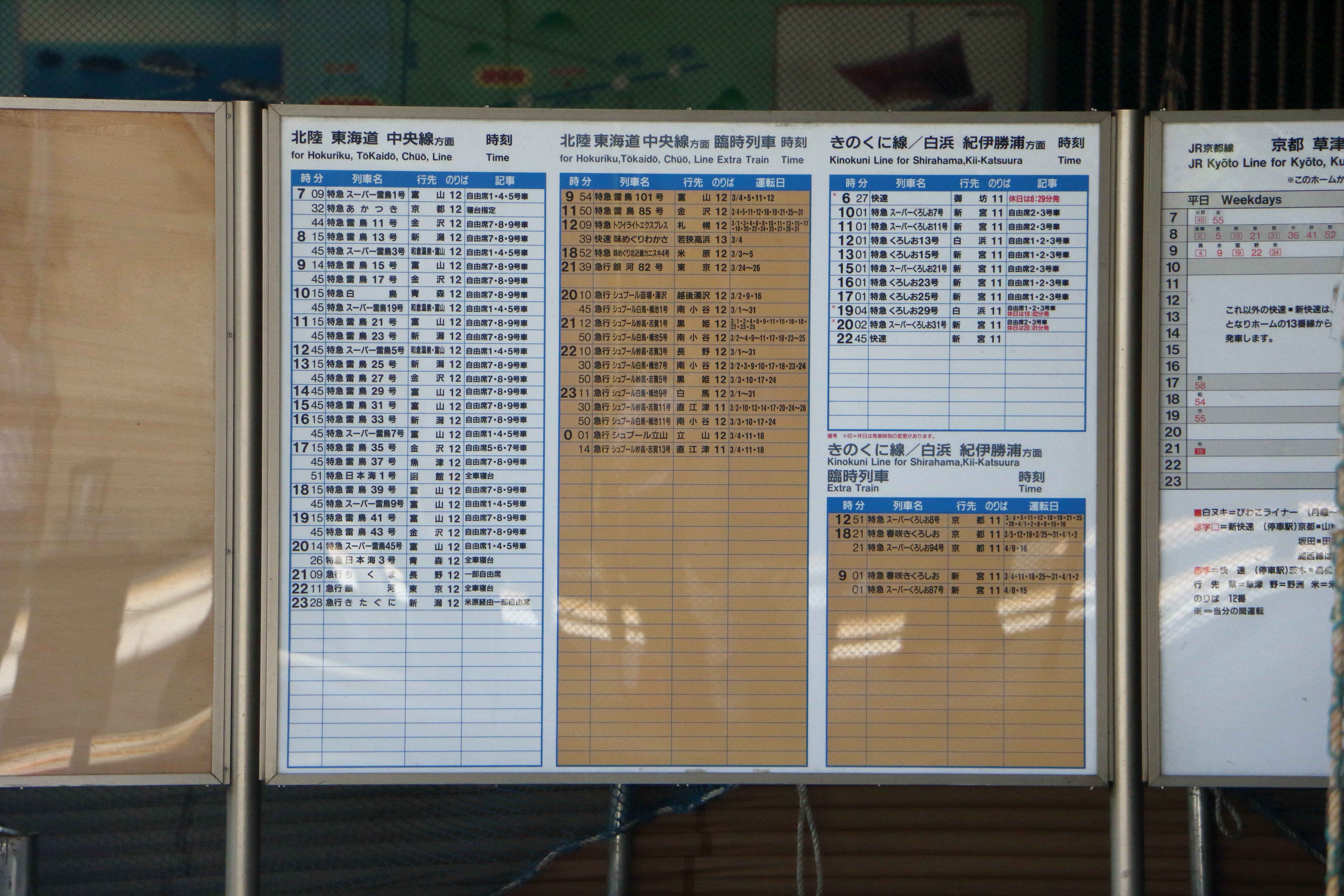 ブログ 何時の 新大阪駅にあった謎の時刻表 東海道くんのあれこれ
