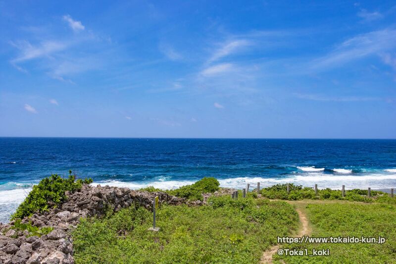 具志川城跡から見える東シナ海