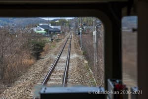 長船駅からは保線の状態が良くなる