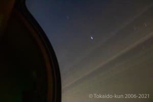 サンライズ車内から見える星空